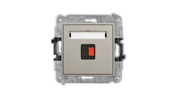 MINI Mechanizm gniazda głośnikowego pojedynczego taupe 60MGG-1