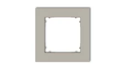 MINI Ramka uniwersalna pojedyncza kwadratowa z tworzywa taupe 60MR-1
