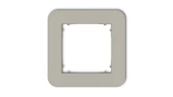 MINI Ramka uniwersalna pojedyncza zaokrąglona z tworzywa taupe 60MRTZ-1