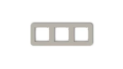 MINI Ramka uniwersalna potrójna zaokrąglona z tworzywa taupe 60MRTZ-3