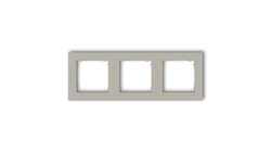 MINI Ramka uniwersalna potrójna kwadratowa z tworzywa taupe 60MR-3