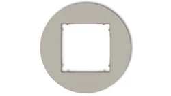 MINI Ramka uniwersalna pojedyncza okrągła z tworzywa taupe 60MRTO-1