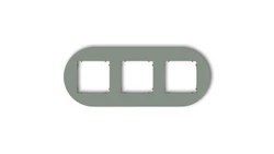 MINI Ramka uniwersalna potrójna okrągła z tworzywa szałwiowy 61MRTO-3