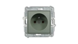 MINI Mechanizm gniazda pojedynczego z uziemieniem 2P+Z (bez przesłon torów prądowych) szałwiowy 61MGP-1z