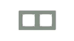 MINI Ramka uniwersalna podwójna kwadratowa z tworzywa szałwiowy 61MR-2