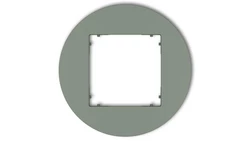 MINI Ramka uniwersalna pojedyncza okrągła z tworzywa szałwiowy 61MRTO-1