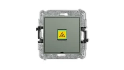 MINI Mechanizm gniazda światłowodowego/optycznego pojedynczego, bez pola opisowego szałwiowy 61MGOPBO-1