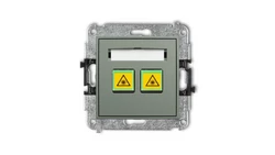 MINI Mechanizm gniazda światłowodowego/optycznego podwójnego szałwiowy 61MGOP-2