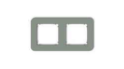 MINI Ramka uniwersalna podwójna zaokrąglona z tworzywa szałwiowy 61MRTZ-2