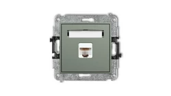 MINI Mechanizm gniazda komputerowego pojedynczego 1xRJ45, kat. 5e, 8-stykowy szałwiowy 61MGK-1