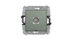 MINI Mechanizm gniazda pojedynczego BNC, bez pola opisowego szałwiowy 61MGBNCBO-1