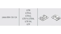 Trzymacz na szynę DIN do prze.LCTB62-104 Uchwyty do montażu przekładników na szynę DIN 35 mm LH000-0904-130-124