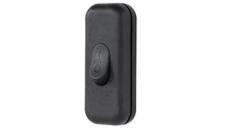 Łącznik przelotowy kołyskowy na kabel KLIK 1-biegunowy 2,5A 250 V czarny 09045