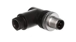 Złącze męskie M12 kątowe 4-pinowe dławica Pg7 metal XZCC12MCM40B