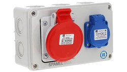 Rozdzielnica 5x16A 3x16A INA=16A IP54 SB-001705-S0010-54