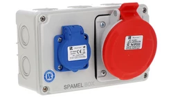 Rozdzielnica 5x32A 3x16A INA=32A IP54 SB-001705-S0020-54