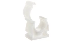 Uchwyt zamykany bezhalogenowy do rur gładkich UZHF 32 biały 68657 /100szt./