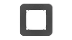 MINI Ramka uniwersalna pojedyncza zaokrąglona z tworzywa grafitowy 11MRTZ-1