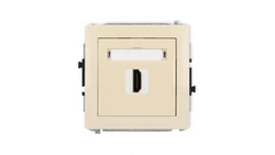 DECO Mechanizm gniazda pojedynczego HDMI 2.1, 8K beżowy 1DHDMI-5