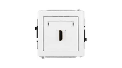 DECO Mechanizm gniazda pojedynczego HDMI 2.1, 8K biały mat 25DHDMI-5