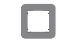 MINI Ramka uniwersalna pojedyncza zaokrąglona z tworzywa szary mat 27MRTZ-1