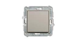 ICON Mechanizm łącznika schodowego (jeden klawisz bez piktogramu) taupe 60IWP-3.1