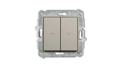 ICON Mechanizm łącznika zwiernego żaluzjowego taupe 60IWP-8