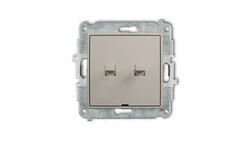 ICON Mechanizm łącznika zwiernego żaluzjowego w stylu amerykańskim taupe 60IWPUS-8