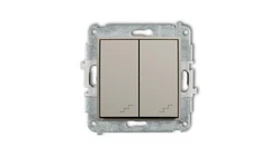 ICON Mechanizm łącznika podwójnego schodowego taupe 60IWP-33