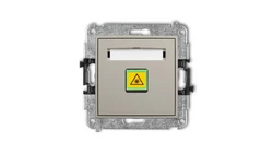 ICON Mechanizm gniazda światłowodowego/optycznego pojedynczego taupe 60IGOP-1