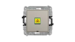 ICON Mechanizm gniazda światłowodowego/optycznego pojedynczego, bez pola opisowego taupe 60IGOPBO-1