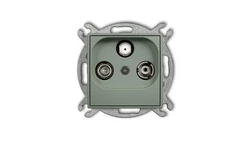 ICON Mechanizm gniazda abonenckiego RTV-SAT końcowego 1,5dB szałwiowy 61IGS