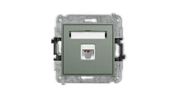 ICON Mechanizm gniazda komputerowego pojedynczego 1xRJ45, kat. 6, 8-stykowy szałwiowy 61IGK-3