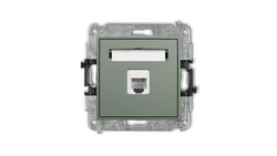 ICON Mechanizm gniazda telefonicznego pojedynczego 1xRJ11, 4-stykowy, beznarzędziowe szałwiowy 61IGT-1