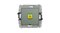 ICON Mechanizm gniazda światłowodowego/optycznego pojedynczego, bez pola opisowego szałwiowy 61IGOPBO-1