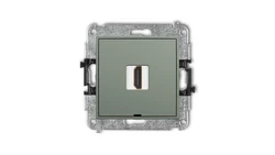 ICON Mechanizm gniazda pojedynczego HDMI 2.1, 8K, bez pola opisowego szałwiowy 61IHDMIBO-5