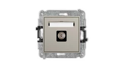MINI Mechanizm gniazda antenowego pojedynczego TV taupe 60MGTV-1