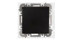 SANTRA gniazdo 2P+Z bez ramki podtynkowe hermetyczne IP44 czarny 4168-19