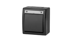 AQUANT 2K łącznik natynkowy 1-biegunowy (schodowy) IP55 antracytowy 5001-17