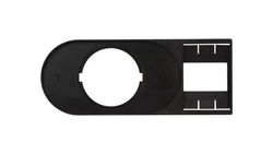 Tabliczka opisowa 75x30mm czarna prostokatna M22S-STDD-X 216394 /10szt./