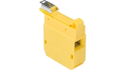 Złączka szynowa przelotowa 2-przewodowa 35mm2 ZG-G35/TS35 żółta A11-1631