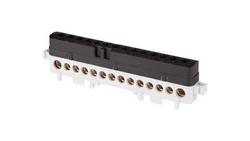 Listwa przyłączeniowa izolowana 14-otworów 101A IP20 czarno-szara LPI-14s A18-1038