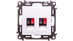 VALENA LIFE Gniazdo głośnikowe aluminium 753378