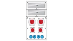 Rozdzielnica R-BOX 740 34S:2x125/5,2x32/5,4x250V,IP65 B.18.740-10_IP65