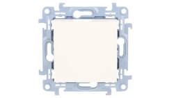 Simon 10 Łącznik uniwersalny – schodowy bez piktogramu (moduł) 10 AX, 250 V~, szybkozłącza biały CW6C.01/X/11