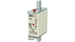 Bezpiecznik nożowy Wkładka topikowa, przemysłowa zwłoczna KOMBI NH000, NH00C gG/gL 25A 500V ETI POLAM