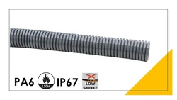 Peszel poliamidowy PA6-S bezhalogenowy 6,7mm/10mm DN 7,5 szary 801.207.0 /50m/