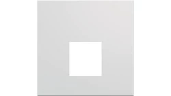 gallery Płytka czołowa pojedyncza do gniazda RJ45 oraz VDI 2M biały WXD202B