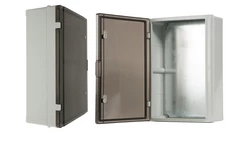 Szafka rozdzielcza hermetyczna 410, drzwi przeźroczyste, IP65 C.1603M-P
