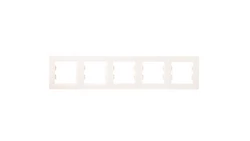 Ramka 5-krotna, pozioma, krem Asfora EPH5800523
